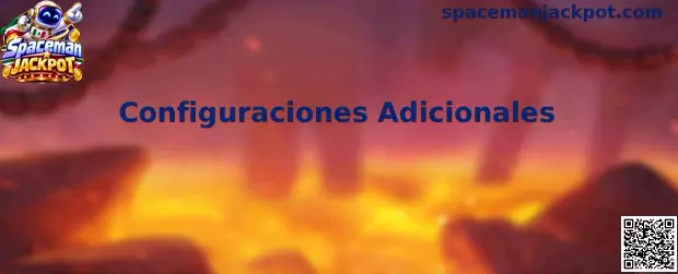 Configuraciones Adicionales de Spaceman Jackpot en un dispositivo móvil