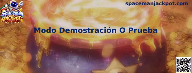 Guía visual del Modo Demostración O Prueba de Spaceman Jackpot